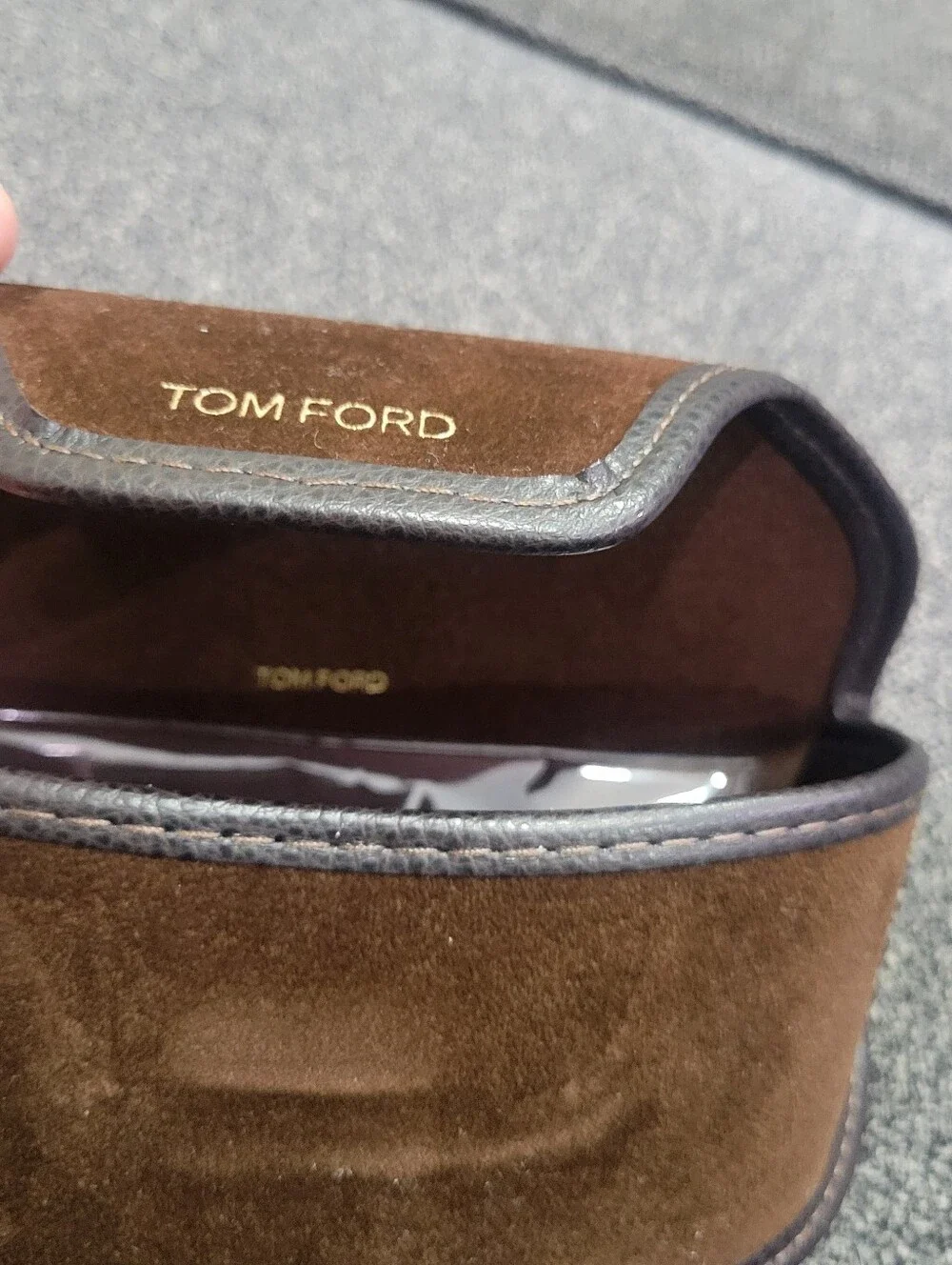 Tom Ford Sunglasses Large Case Glasses Velvet Soft w/ Cloth NEW